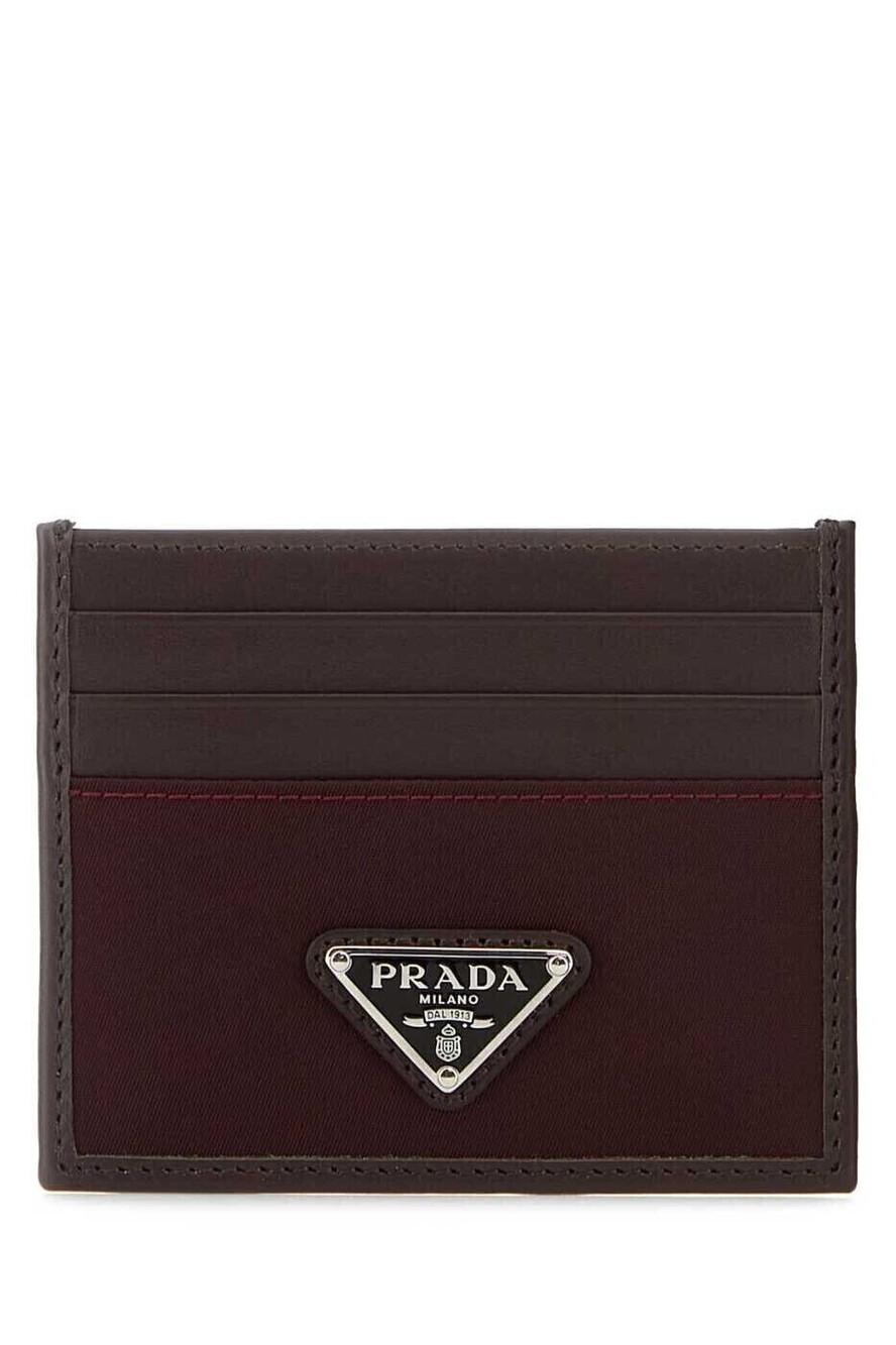 Prada Card Holder Wallet Brown